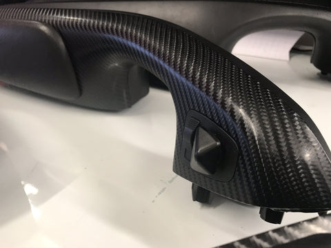 BMW E46 COUPE BLACK 4D CARBON TRIM SET INC STEERING TRIM