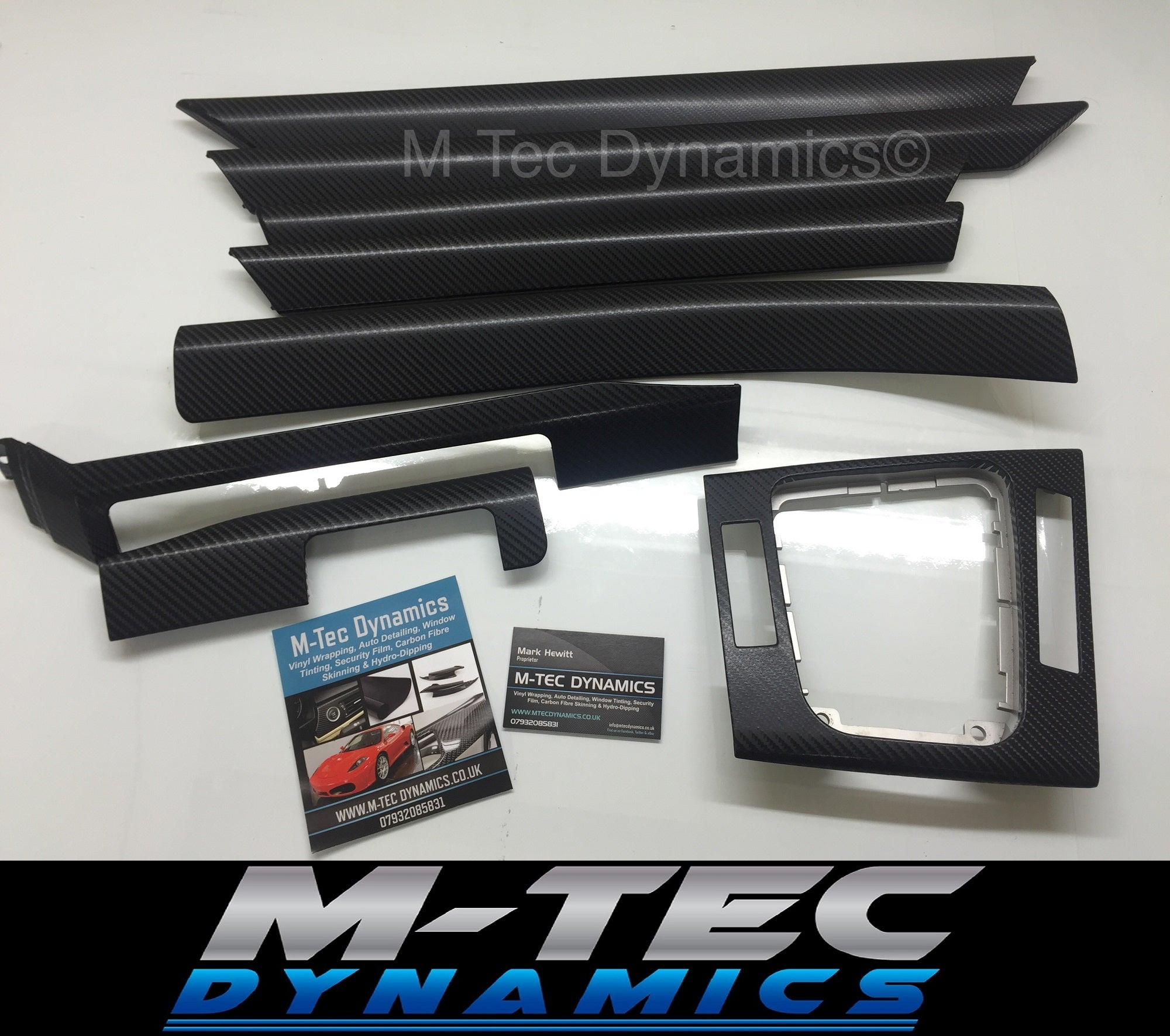 BMW E46 SALOON BLACK 4D CARBON INTERIOR TRIM SET