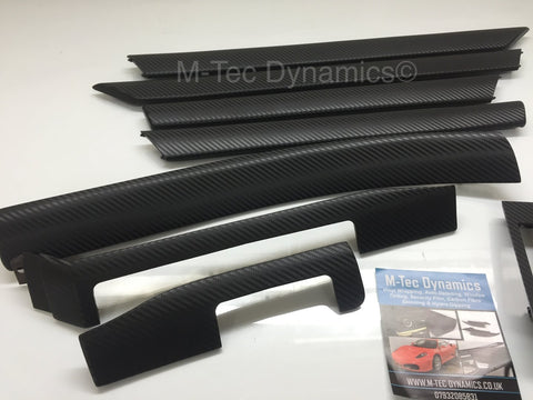 BMW E46 SALOON 3D BLACK CARBON INTERIOR TRIM SET