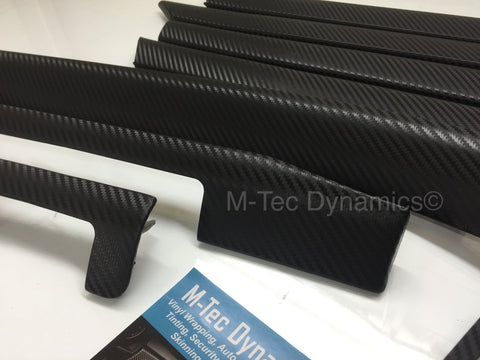 BMW E46 SALOON 3D BLACK CARBON INTERIOR TRIM SET