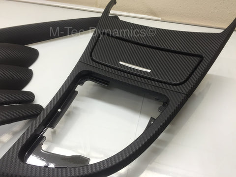 BMW E87 5DR HATCH 3D BLACK CARBON FIBRE TRIM SET