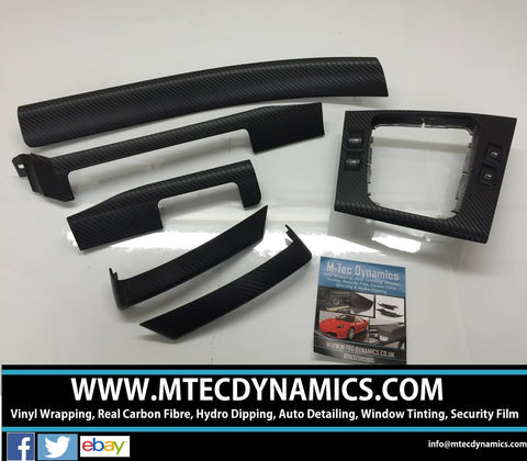 BMW E46 COMPACT 3D BLACK CARBON INTERIOR TRIM SET