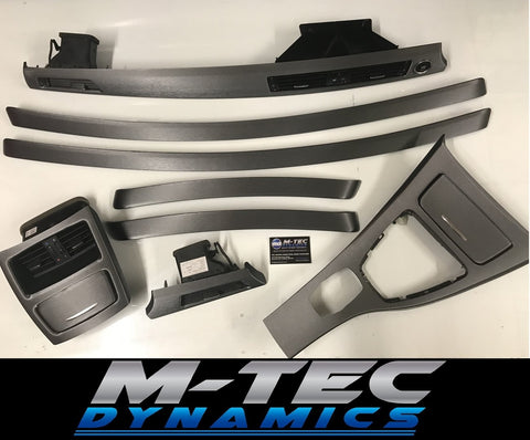 BMW E92 CIC GREY BRUSHED ALUMINIUM TRIM SET