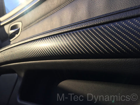 BMW E93 CONVERTIBLE 4D BLACK CARBON INTERIOR TRIM SET