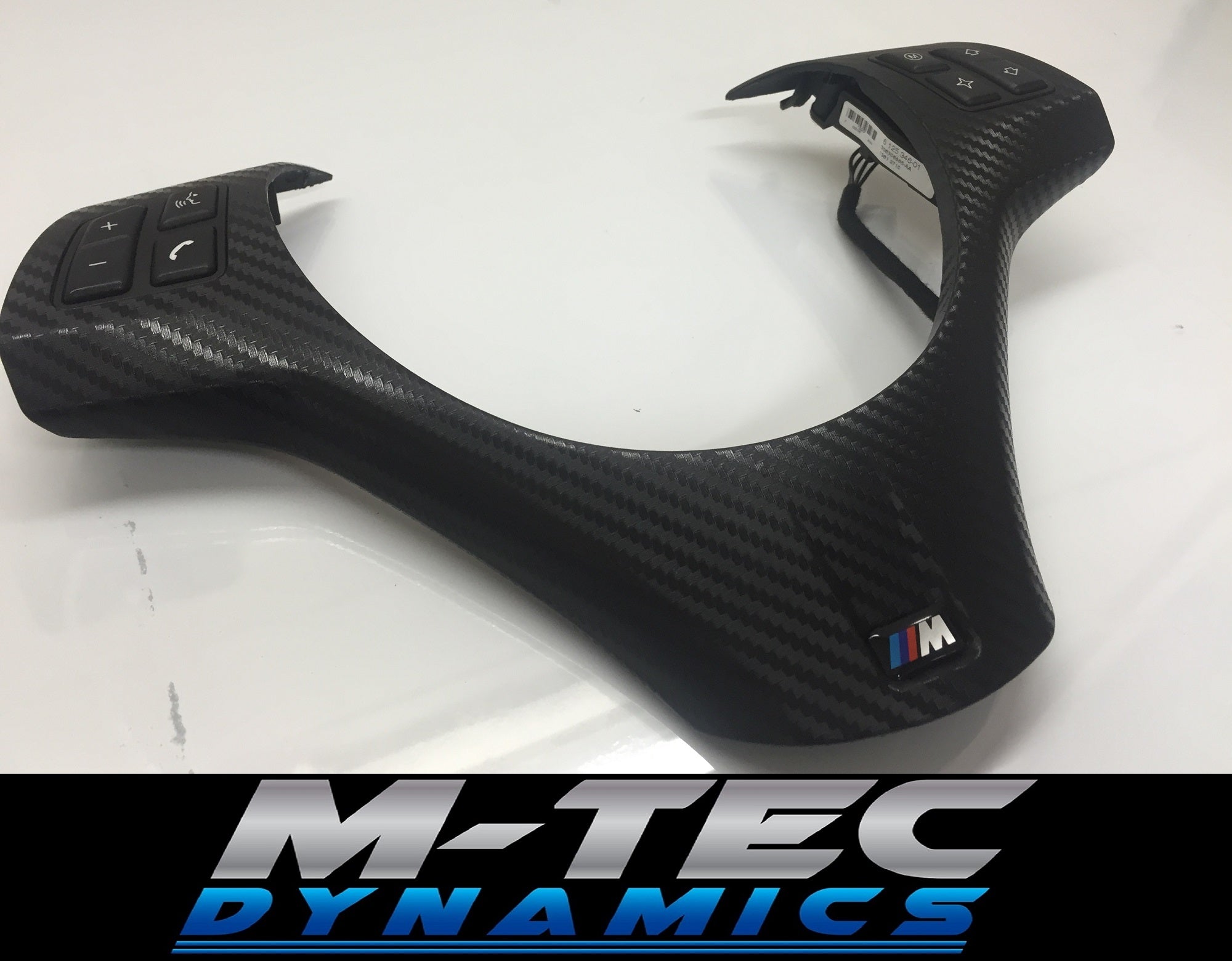 BMW E90 E92 M3 BLACK CARBON STEERING WHEEL TRIM