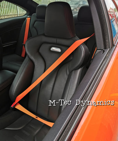 BMW 1-SERIES E81 / E82 / E87 ORANGE FRONT SEAT BELT SET