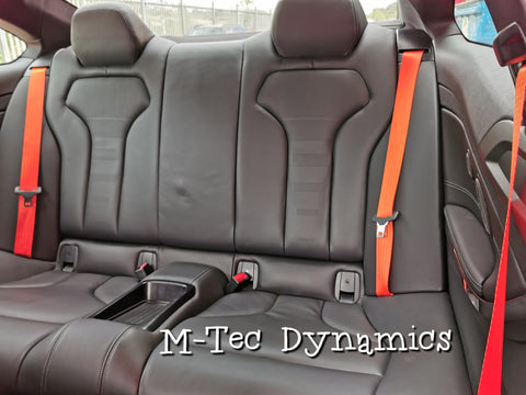 BMW 1-SERIES E81 / E82 / E87 ORANGE FRONT SEAT BELT SET