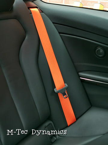 BMW 2-SERIES F22 COUPE ORANGE FRONT SEAT BELT SET