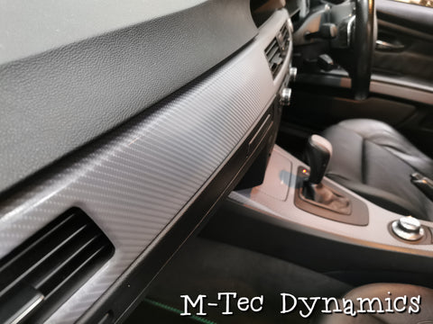 WRAPPING SERVICE - BMW E90 E91 E92 E93 INTERIOR TRIM SET - NARDO GREY CARBON