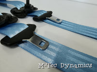 BMW E89 Z4 LIGHT BLUE FRONT SEAT BELT SET