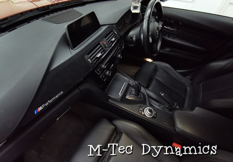 BMW F32 COUPE CUSTOM INTERIOR TRIM SET - 4D CARBON / ALCANTARA STYLE  / BLACK ACCENT