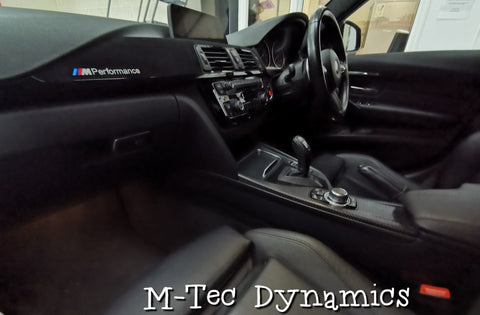 BMW F32 COUPE CUSTOM INTERIOR TRIM SET - 4D CARBON / ALCANTARA STYLE  / BLACK ACCENT
