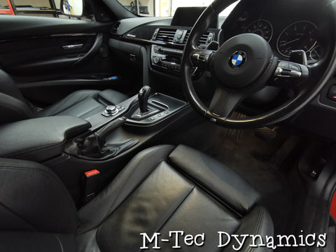 BMW F32 COUPE CUSTOM INTERIOR TRIM SET - 4D CARBON / ALCANTARA STYLE  / BLACK ACCENT