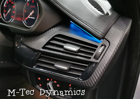 BMW X6 F16 INTERIOR TRIM SET WRAPPING SERVICE - 3D CARBON