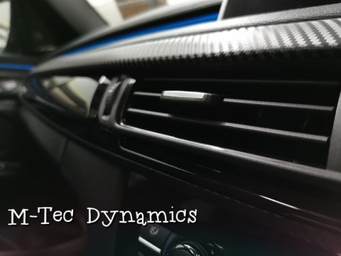 BMW X6 F16 INTERIOR TRIM SET WRAPPING SERVICE - 3D CARBON