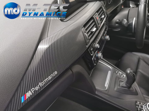 BMW F30 F31 F36 F80 M3 INTERIOR TRIM SET - 4D CARBON / BLACK ACCENT