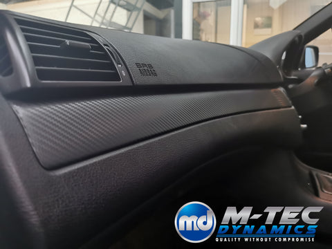 BMW E46 CONVERTIBLE BLACK 3D CARBON INTERIOR TRIM SET