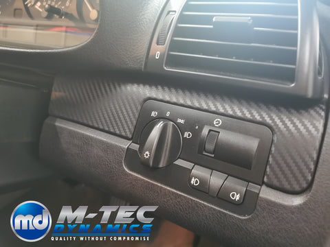 WRAPPING SERVICE - BMW E46 COUPE / CONVERTIBLE INTERIOR TRIM SET - 3D CARBON