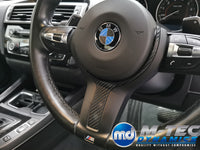 WRAPPING SERVICE - BMW F20 F21 F22 F23 CUSTOM INTERIOR TRIM SET - 4D CARBON / ALCANTARA / BLUE ACCENT
