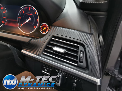 BMW 6-SERIES F13 COUPE 3D BLACK CARBON INTERIOR TRIM SET