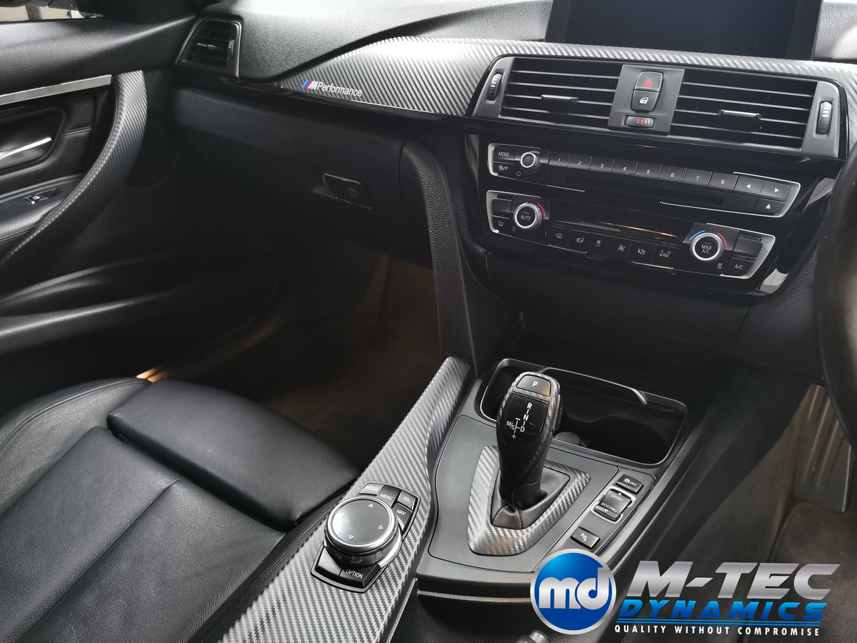 WRAPPING SERVICE - BMW F33 CONVERTIBLE INTERIOR TRIM SET - 3D CARBON