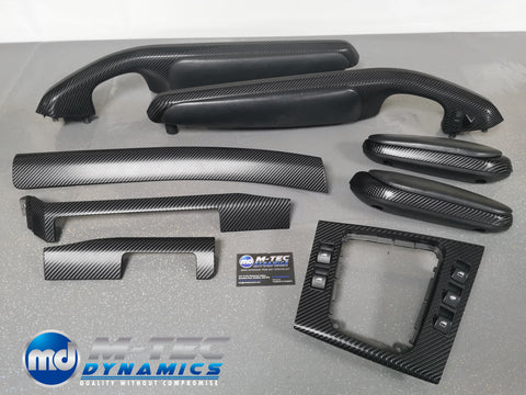 BMW E46 CONVERTIBLE BLACK 4D CARBON TRIM SET