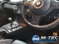 REMOVAL, WRAP & REFIT SERVICE - BMW E46 COUPE / CONVERTIBLE INTERIOR TRIM SET - BLACK 4D GLOSSY CARBON
