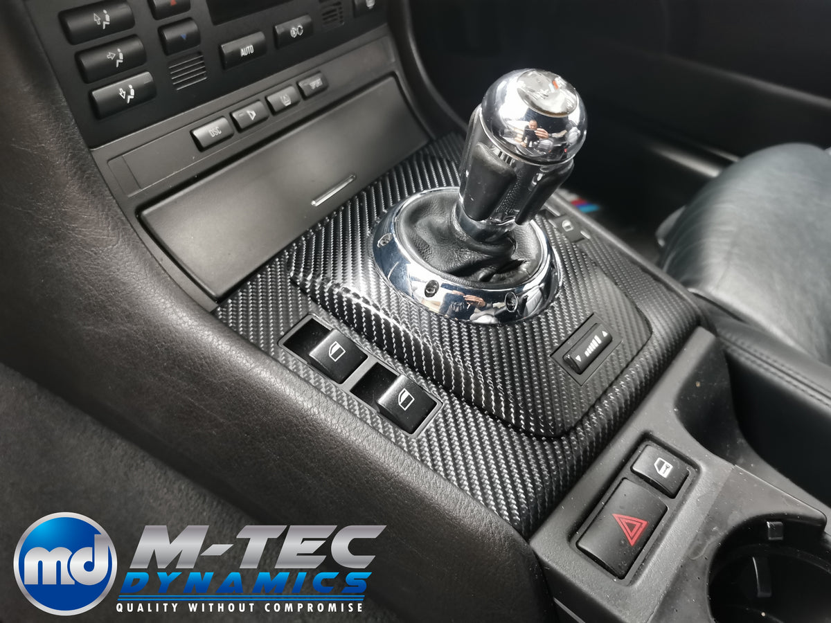 REMOVAL, WRAP & REFIT SERVICE - BMW E46 COUPE / CONVERTIBLE INTERIOR TRIM SET - BLACK 4D GLOSSY CARBON