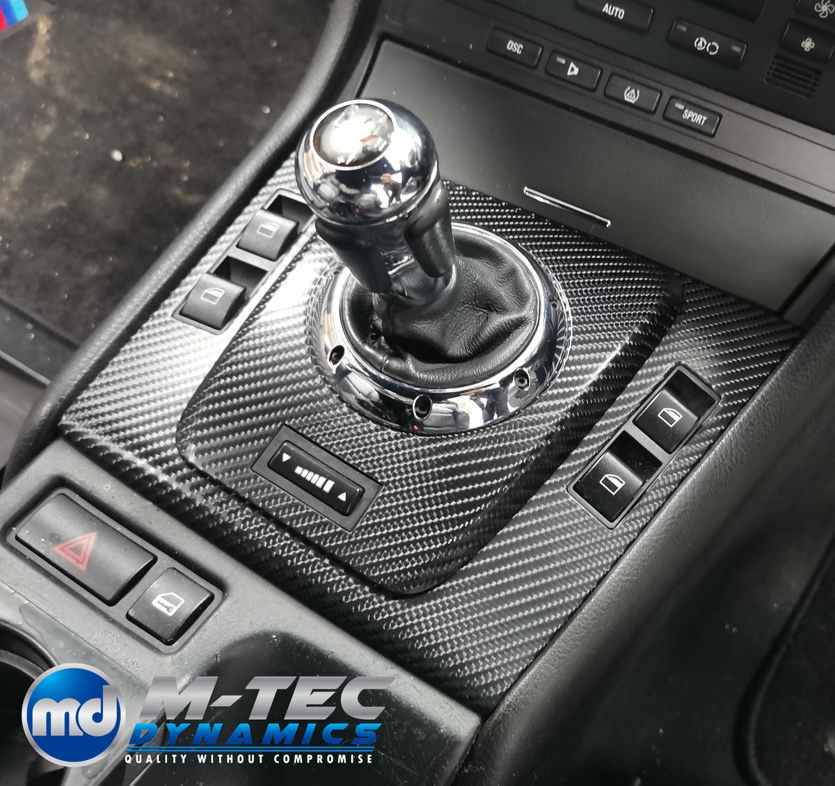 REMOVAL, WRAP & REFIT SERVICE - BMW E46 COUPE / CONVERTIBLE INTERIOR TRIM SET - BLACK 4D GLOSSY CARBON
