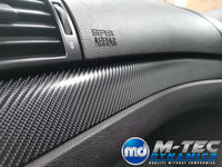 REMOVAL, WRAP & REFIT SERVICE - BMW E46 COUPE / CONVERTIBLE INTERIOR TRIM SET - BLACK 4D GLOSSY CARBON