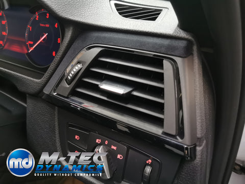 WRAPPING SERVICE - BMW F3X F8X CUSTOM INTERIOR TRIM SET - ALCANTARA / GLOSS BLACK / 4D CARBON