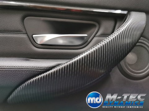 WRAPPING SERVICE - BMW F3X F8X CUSTOM INTERIOR TRIM SET - ALCANTARA / GLOSS BLACK / 4D CARBON