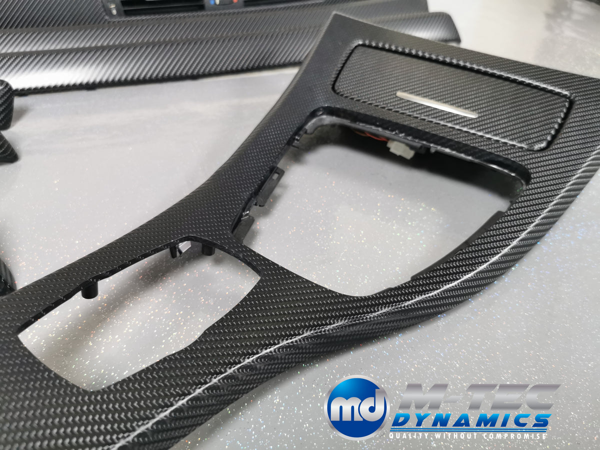 BMW E92 COUPE INTERIOR TRIM SET - BLACK 4D CARBON - CIC LCI I-DRIVE