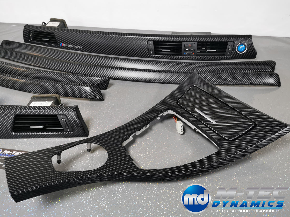 BMW E92 COUPE INTERIOR TRIM SET - BLACK 4D CARBON - CCC I-DRIVE