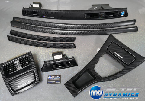 BMW E92 COUPE GLOSSY 4D BLACK CARBON INTERIOR TRIM SET