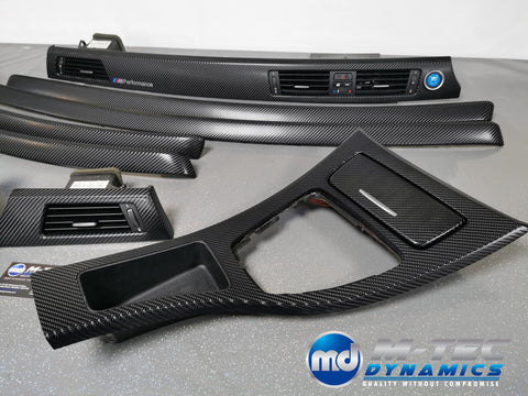 BMW E92 COUPE GLOSSY 4D BLACK CARBON INTERIOR TRIM SET