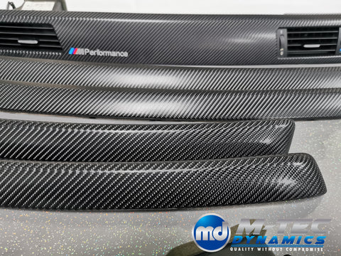 BMW E92 CIC BLACK 4D CARBON INTERIOR TRIM SET LCI I-DRIVE