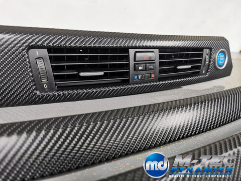 BMW E92 CIC BLACK 4D CARBON INTERIOR TRIM SET LCI I-DRIVE