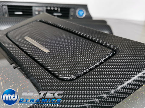 BMW E92 CIC BLACK 4D CARBON INTERIOR TRIM SET LCI I-DRIVE