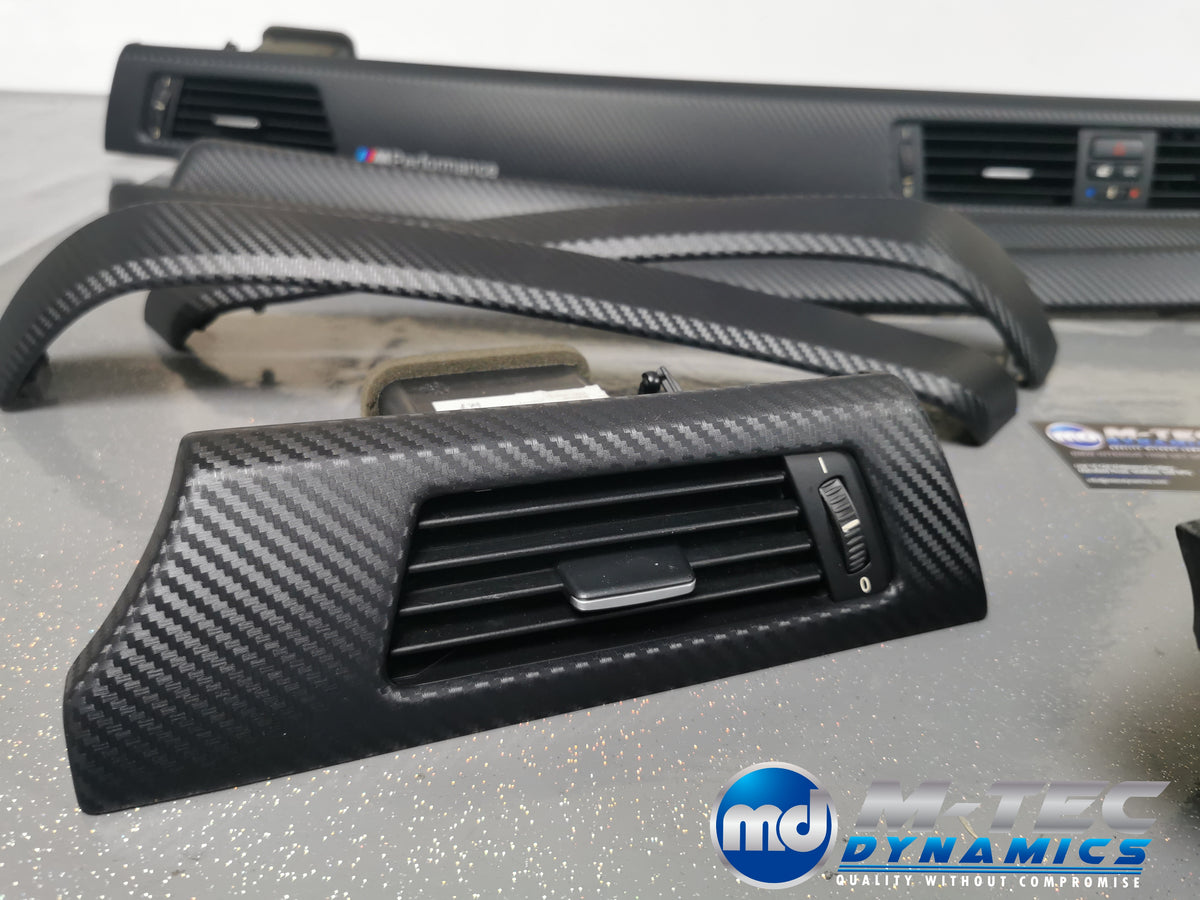 BMW E90 E91 INTERIOR TRIM SET - 3D BLACK CARBON