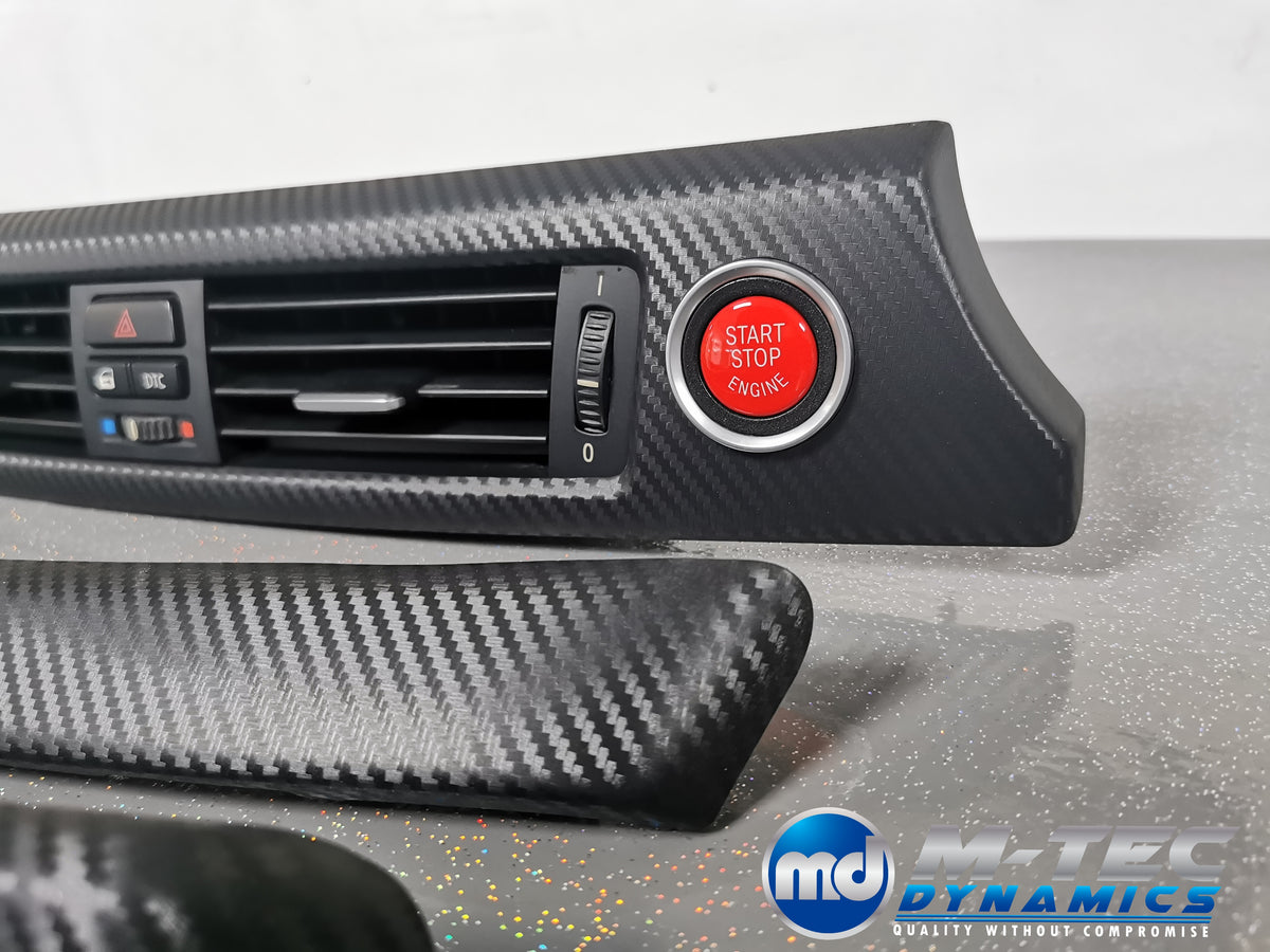 BMW E90 E91 INTERIOR TRIM SET - 3D BLACK CARBON