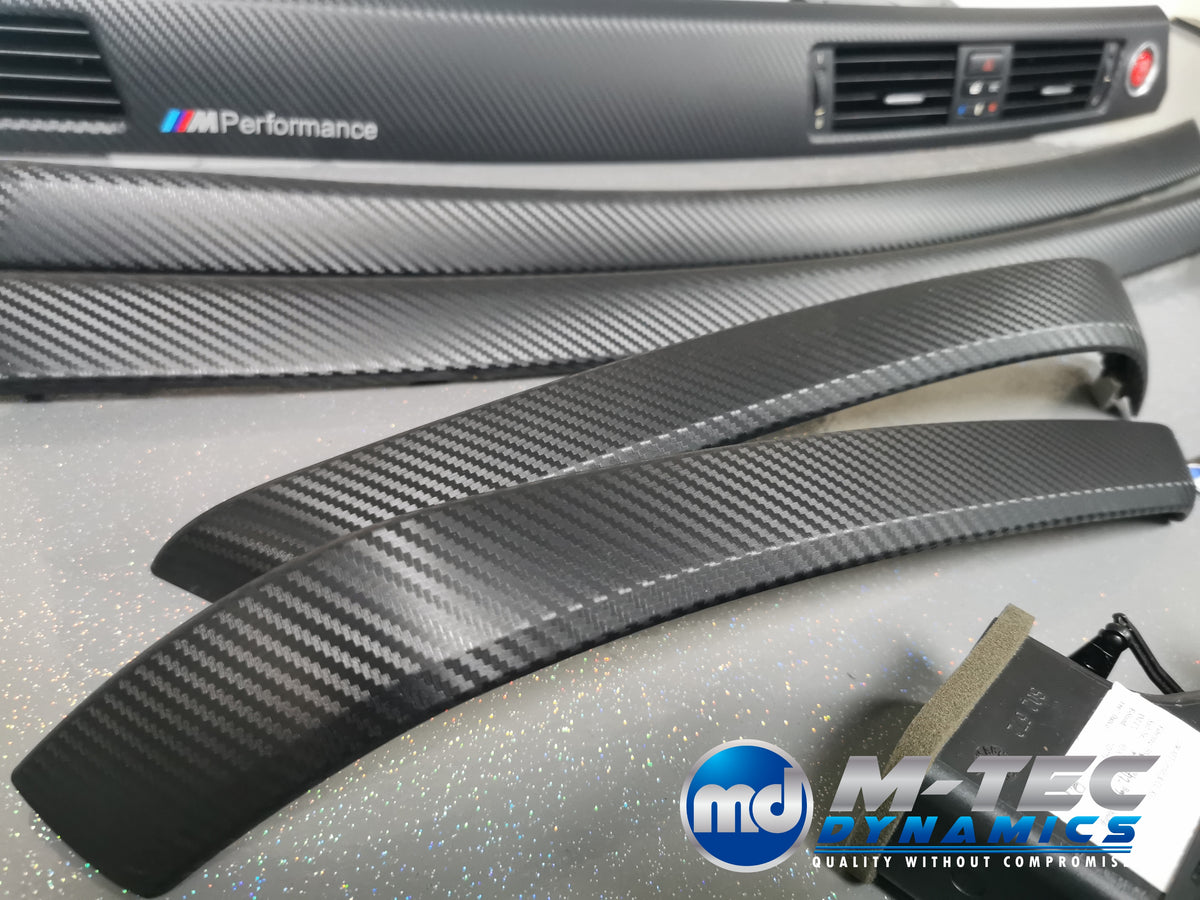 BMW E90 E91 INTERIOR TRIM SET - 3D BLACK CARBON