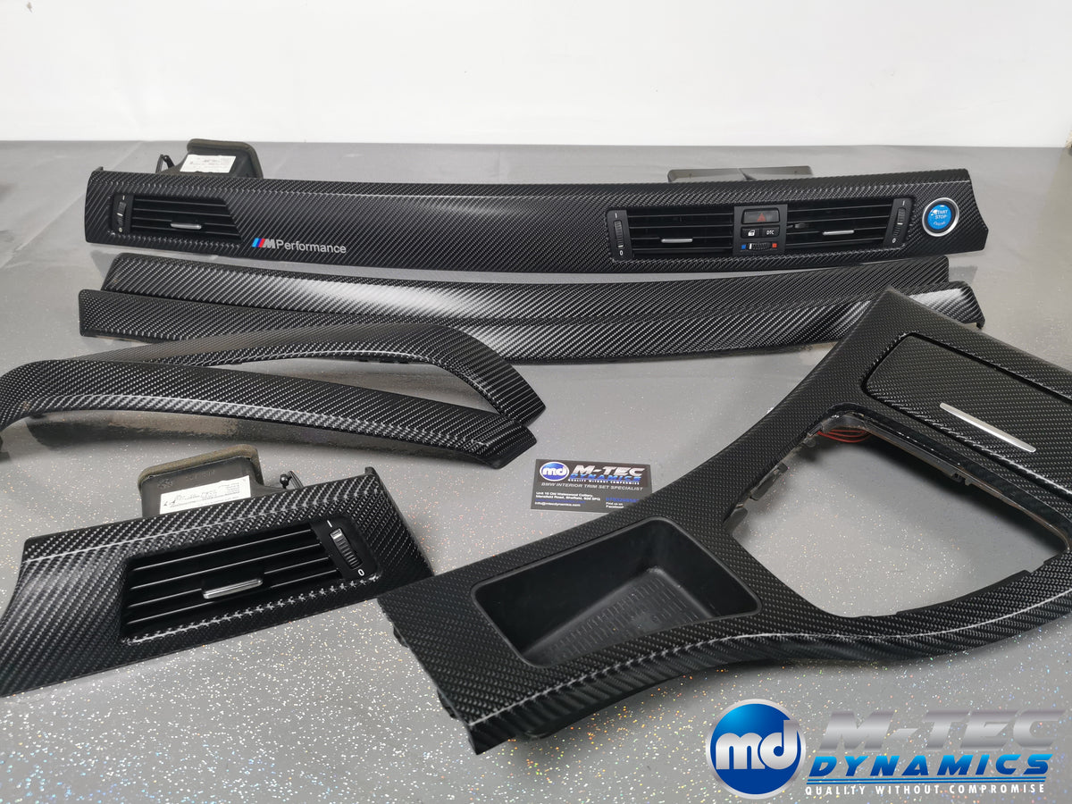 BMW E90 E91 INTERIOR TRIM SET - 4D BLACK CARBON