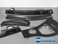 BMW E90 E91  INTERIOR TRIM SET - BLACK 4D CARBON - CCC I-DRIVE