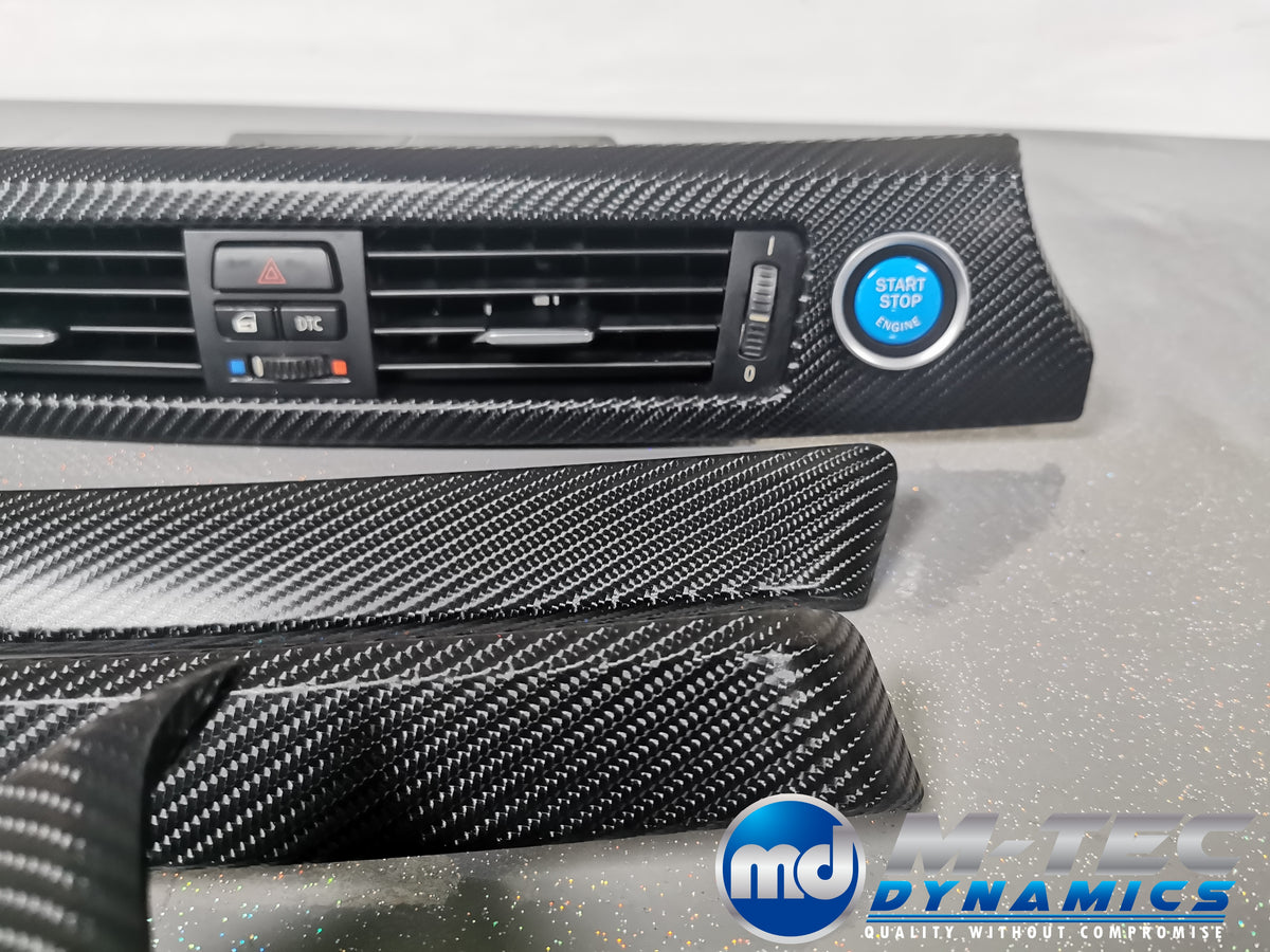 BMW E90 E91 INTERIOR TRIM SET - 4D BLACK CARBON