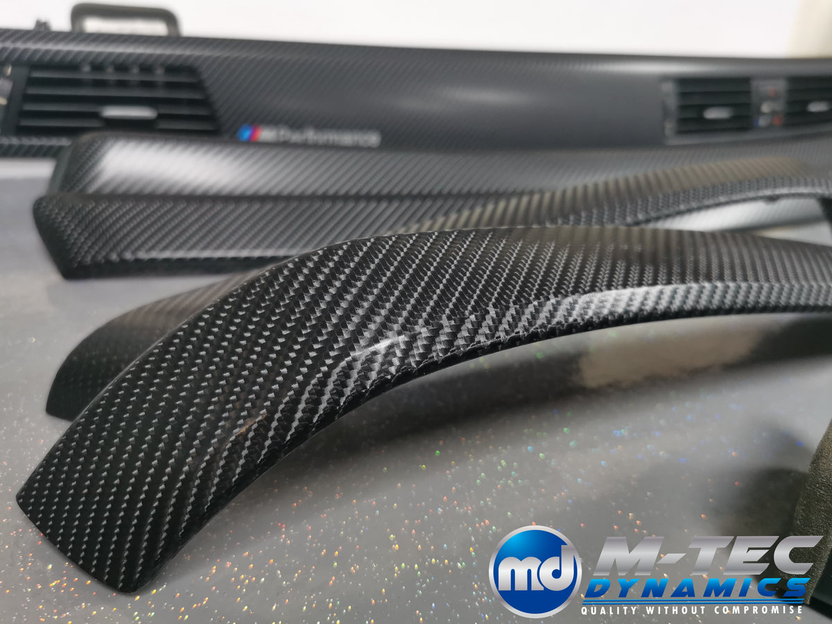 BMW E90 E91  INTERIOR TRIM SET - BLACK 4D CARBON - CCC I-DRIVE
