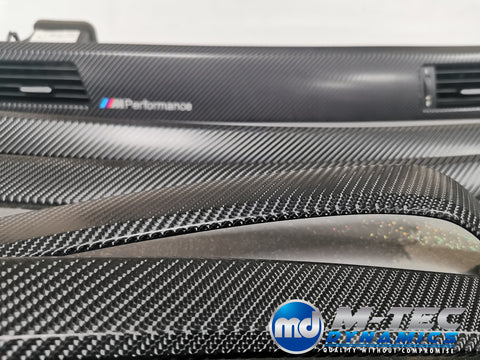 BMW E90 GLOSSY 4D BLACK CARBON INTERIOR TRIM SET