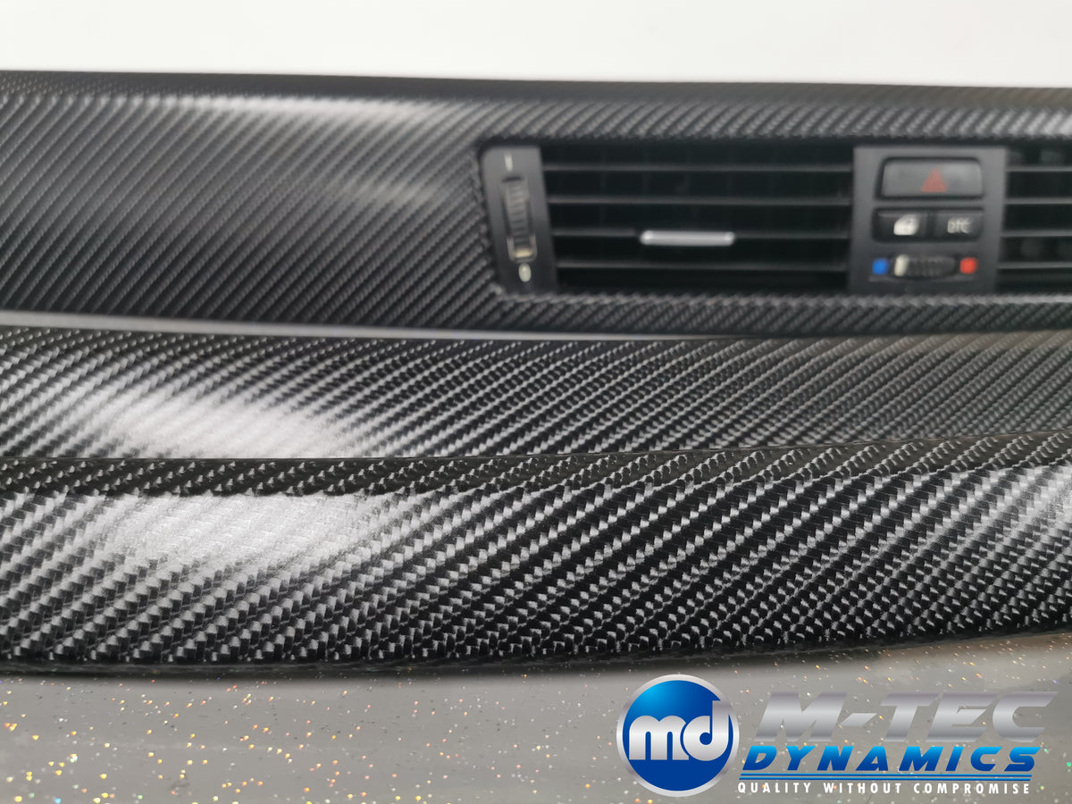 BMW E90 E91  INTERIOR TRIM SET - BLACK 4D CARBON - CCC I-DRIVE