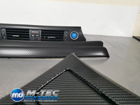 BMW E93 CONVERTIBLE 4D BLACK CARBON INTERIOR TRIM SET