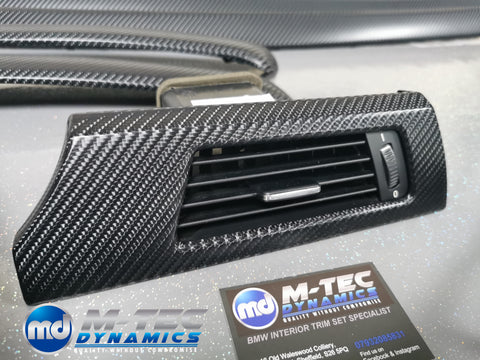 BMW E93 CONVERTIBLE 4D BLACK CARBON INTERIOR TRIM SET